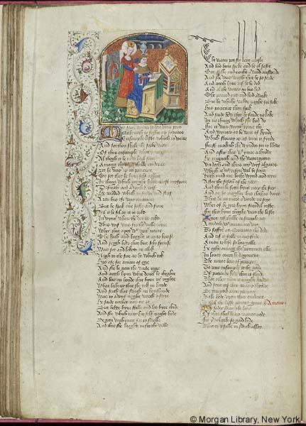 Literary, MS M.126 fol. 54v - Images from Medieval and Renaissance