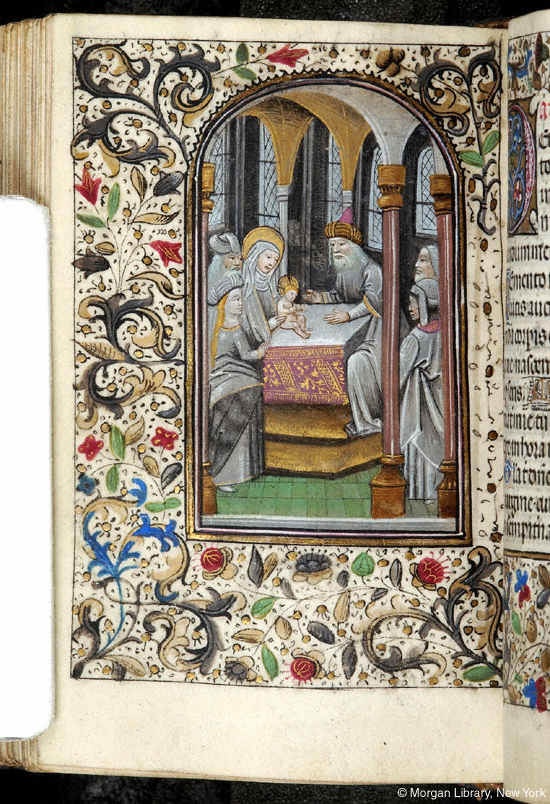 medieval manuscripts flowers book of hours