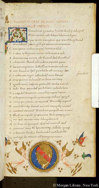 De rerum natura | MS  | Medieval and Renaissance Manuscripts | The  Morgan Library & Museum